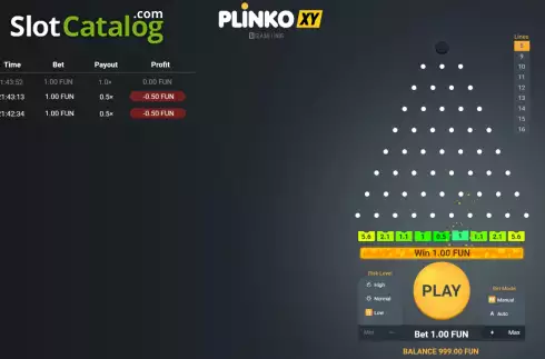 Скрин5. Plinko XY слот