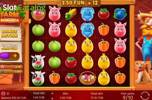 Скрин2. Lucky Farm Bonanza слот