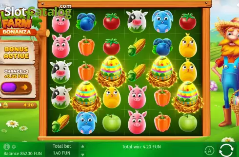 Скрин5. Lucky Farm Bonanza слот