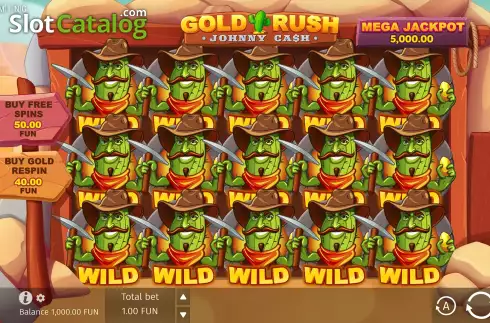 Скрин2. Gold Rush With Johnny Cash слот