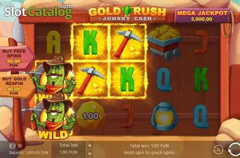 Скрин3. Gold Rush With Johnny Cash слот