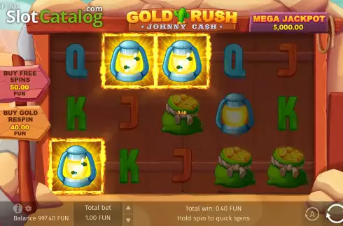 Скрин4. Gold Rush With Johnny Cash слот
