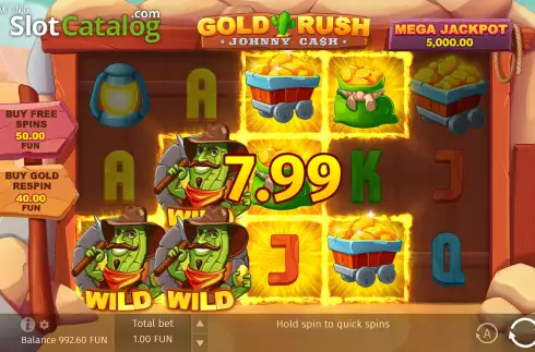 Скрин5. Gold Rush With Johnny Cash слот