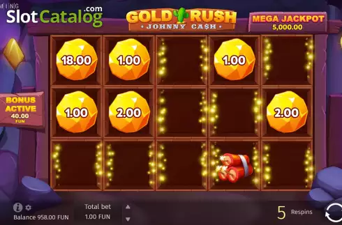 Скрин8. Gold Rush With Johnny Cash слот