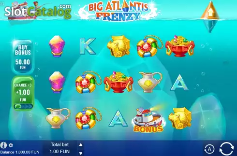 Скрин2. Big Atlantis Frenzy слот