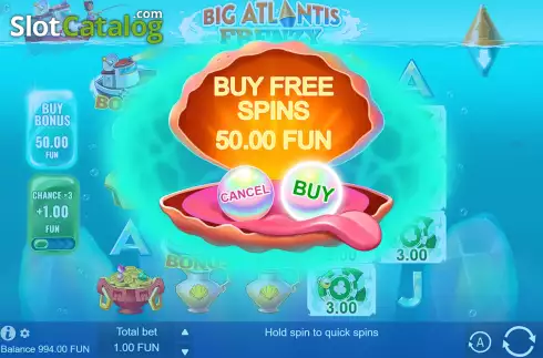 Скрин6. Big Atlantis Frenzy слот