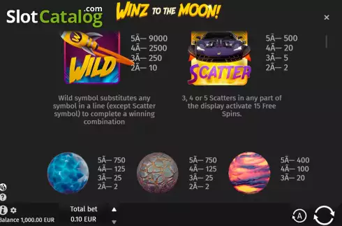 Скрин6. Winz to the Moon слот