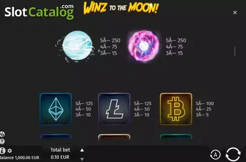 Скрин7. Winz to the Moon слот
