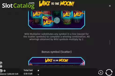 Скрин9. Winz to the Moon слот