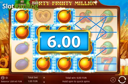 Скрин3. Forty Fruity Million слот