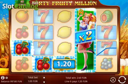 Скрин4. Forty Fruity Million слот