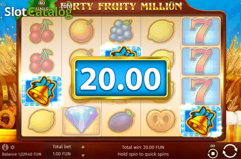 Скрин7. Forty Fruity Million слот