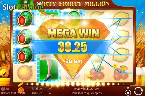 Скрин8. Forty Fruity Million слот