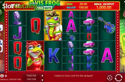 Скрин3. Elvis Frog TrueWays слот