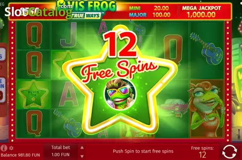 Скрин9. Elvis Frog TrueWays слот