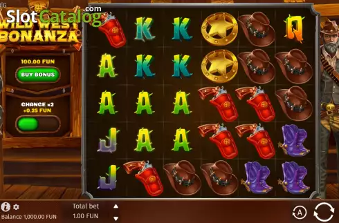 Скрин2. Wild West Bonanza слот