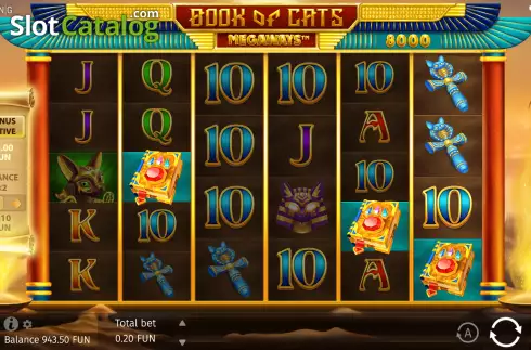 Скрин7. Book of Cats Megaways слот