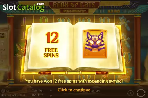 Скрин8. Book of Cats Megaways слот