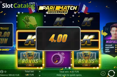 Скрин4. Parimatch Soccermania слот