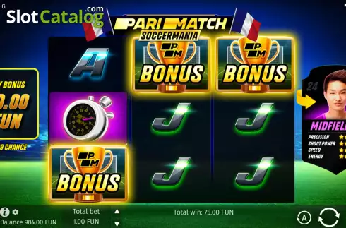 Скрин5. Parimatch Soccermania слот