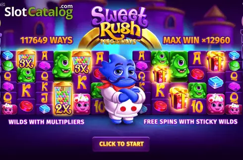 Скрин2. Sweet Rush Megaways слот
