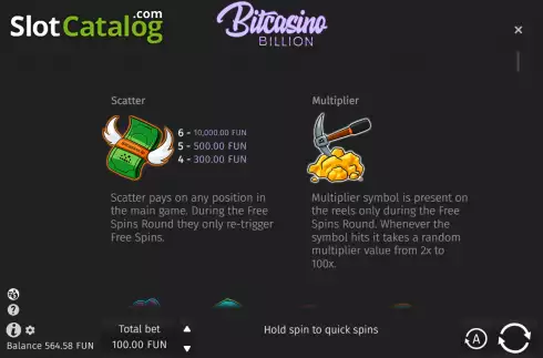 Скрин5. Bitcasino Billion слот