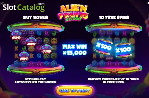 Скрин2. Alien Fruits слот