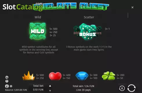 Скрин6. Duelbits Quest слот