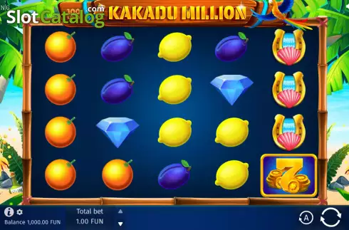 Скрин2. Kakadu Milllion слот