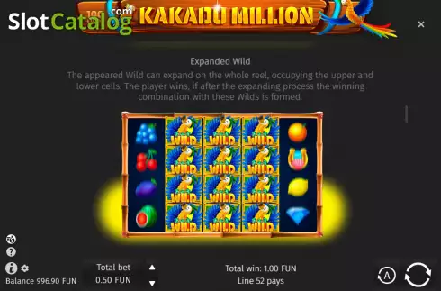Скрин9. Kakadu Milllion слот
