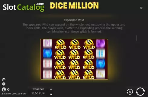 Скрин7. Dice Million слот