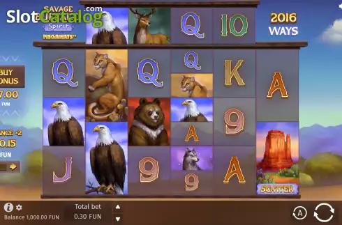 Скрин2. Savage Buffalo Spirit Megaways слот
