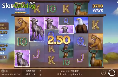 Скрин4. Savage Buffalo Spirit Megaways слот