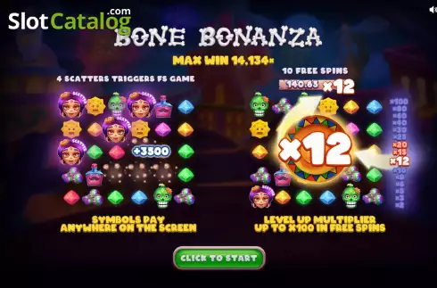 Скрин2. Bone Bonanza слот