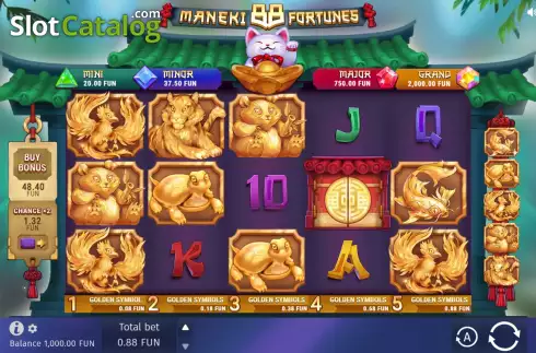 Скрин3. Maneki 88 Fortunes слот