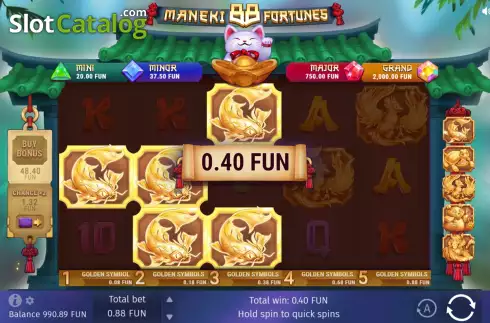 Скрин4. Maneki 88 Fortunes слот