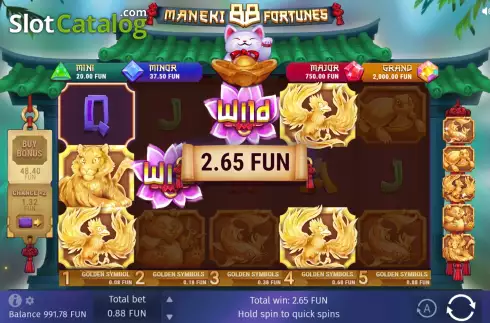 Скрин5. Maneki 88 Fortunes слот