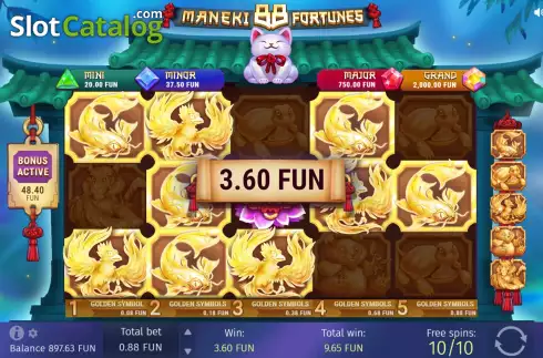 Скрин9. Maneki 88 Fortunes слот