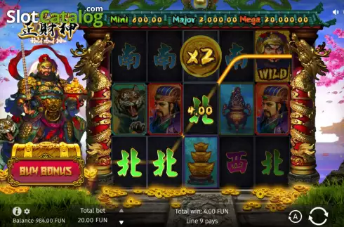 Скрин3. God of Wealth Hold and Win слот