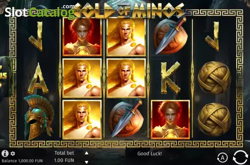 Скрин2. Gold of Minos слот