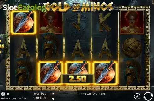 Скрин3. Gold of Minos слот