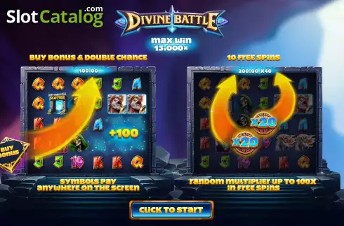 Скрин2. Divine Battle слот