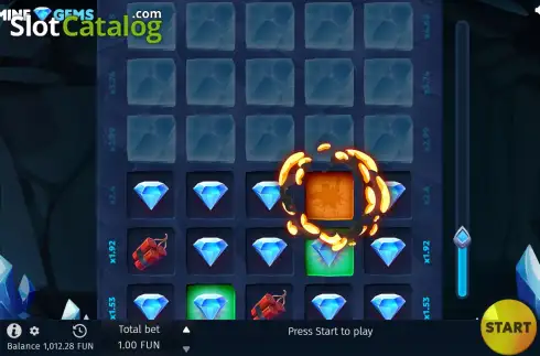 Скрин3. Mine Gems слот