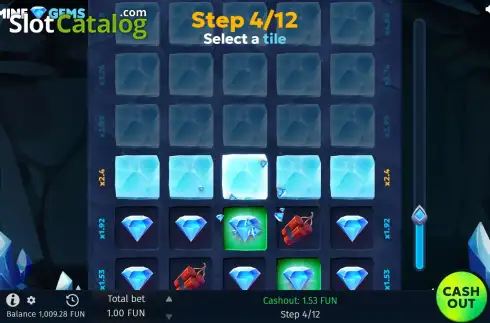 Скрин4. Mine Gems слот