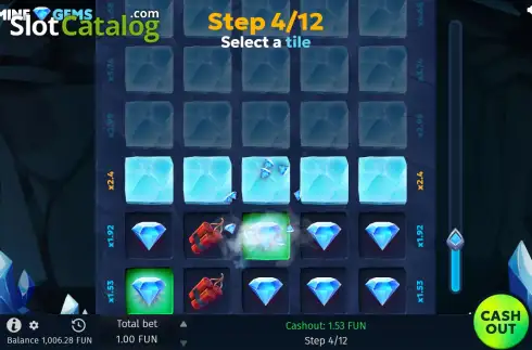 Скрин5. Mine Gems слот