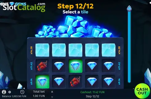 Скрин8. Mine Gems слот