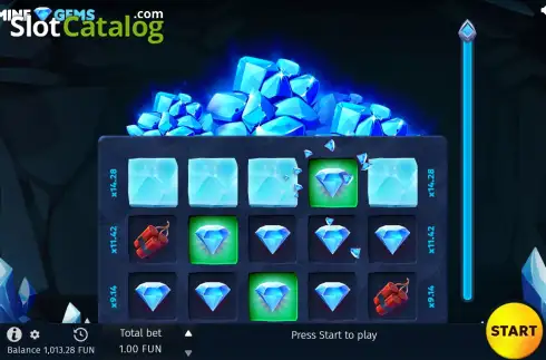 Скрин9. Mine Gems слот