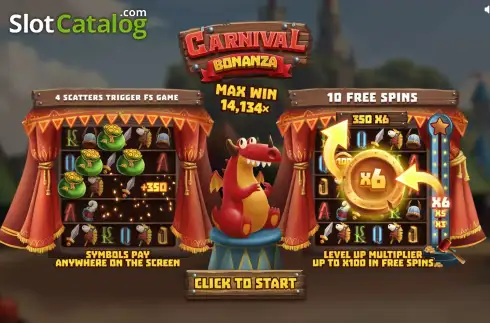 Скрин2. Carnival Bonanza слот