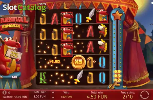 Скрин8. Carnival Bonanza слот
