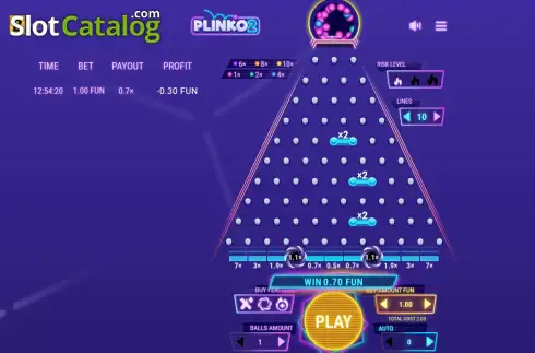 Скрин2. Plinko 2 (BGAMING) слот